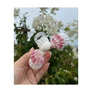 กิ๊บหนีบผมเปลือกหอยสไตล์ชายหาดทำด้วยมือเครื่องประดับผมเปลือกหอยธรรมชาติสำหรับสาวๆผู้หญิงดูหน้าร้อน - Product Image 5