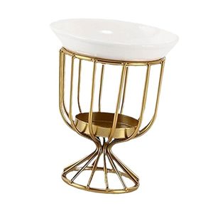 Nouveau pilier en spirale fini or de forme unique dans le bougeoir en métal de pièce maîtresse de table de mariage - Product Image 4