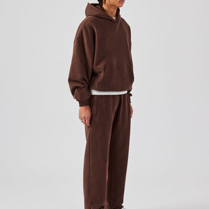 Chándal de alta calidad 2026 para hombre, conjunto de Jogger con capucha bordada, jersey de gran tamaño, sudaderas con capucha, pantalones de chándal, conjunto de 2 piezas lavado para hombre - Product Image 5