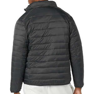 Veste bomber matelassée en toile épaisse pour homme avec col montant et logo frontal, coupe-vent, décontractée, pour l'extérieur - Vente en gros - Product Image 2