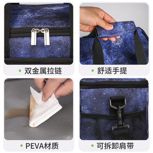 Bolsa térmica multifuncional con correa para el hombro para picnics escolares de oficina - Product Image 5