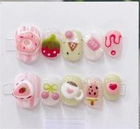 Vente chaude Belle Fille Appuyez Sur Les Ongles 3D Animal Cuty Conception En Gros Faux Ongles