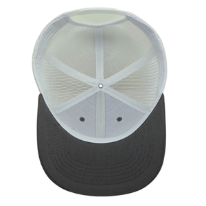หมวกแก๊ป INJAE VINA สีเทา ทรง Trucker 6 แผง ปักลายการ์ตูนด้านหน้า ตาข่ายสีขาวด้านข้าง ทรงแข็ง ติดกระดุมแถวเดียว แบบสูง - Product Image 5