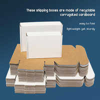 Carpetas Corrugadas Blancas de 9x6x2 Personalizables con Laminado Mate y Grabado en Relieve para Pequeñas Empresas al por Mayor