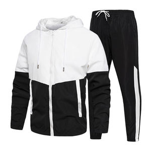 Survêtement décontracté Training Jogging Wear Vêtements de sport pour hommes avec logo personnalisé Survêtement chaud à fermeture éclair complète 2 pièces 100% coton Ensemble de sport - Product Image 6