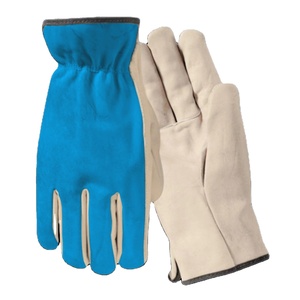 Heavy Duty Reflective Safety Cowhide Grain Leather Construction <b>Gloves</b> Adjustable Wristlet CE Certified Abrasion Resistant <b>Glove</b> - Product Image 2