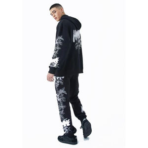 Conjunto Deportivo de Invierno para Hombre, Corte Regular, Talla Grande, Dos Piezas, Sudadera con Capucha y Pantalones Jogger, Logotipo Personalizado, 100% Algodón, Ropa Urbana, Proveedor Mayorista - Product Image 5