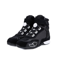 Chaussures de Moto Confortables Sur Mesure en Cuir Véritable Premium, Bottes de Motard Protectrices pour Pilotes