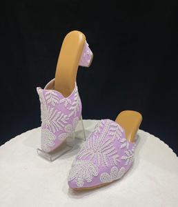 Best Selling Stylish Embroidered Sandal's Women Footwear for Home & Office use Available at Bulk Quantity from India - Product Image 3