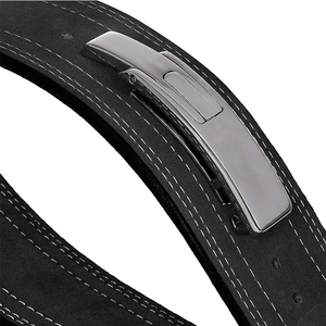 Cinturón de Soporte Lumbar Ajustable de Cuero con Hebilla Metálica para Entrenamiento de Fuerza y Levantamiento de Pesas - Product Image 5