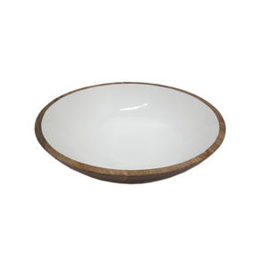 Frutero de forma redonda de madera de nuevo diseño para utensilios de cocina de mesa ensaladera Hogar y hoteles comida y aperitivos cuencos para servir - Product Image 1