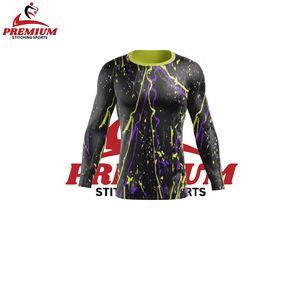 Protector de sarpullido personalizado de manga larga, protector de sarpullido elástico para Fitness, ropa informal de secado rápido - Product Image 4