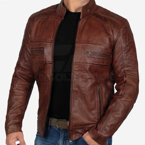 Chaqueta de Cuero de Diseño Personalizado, Chaqueta de Cuero de Alta Calidad en Venta - Product Image 3
