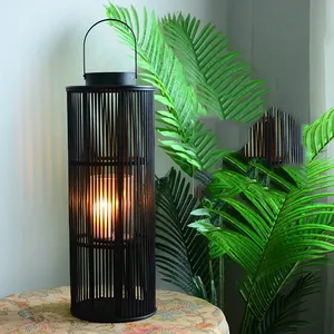 Unique Vintage Handcrafted Wood <b>Silver</b> <b>Candle</b> <b>Holder</b> Luxury Lantern Home Decor Table Decor Wedding Easter Customized Colors - Product Image 4