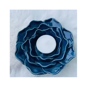 Bougeoir en céramique rustique fait à la main pour table à manger chambre salon décoration de fête de mariage décor à la maison style vintage - Product Image 6