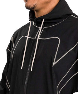 Conjunto de Chaqueta Cortavientos para Hombre, Tendencia de Invierno, Logotipo Personalizado, Impresión por Sublimación, Hombros Caídos, Dos Piezas, Forro Polar con Capucha, Transpirable - Product Image 5