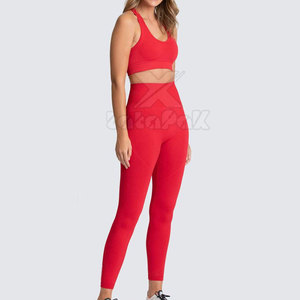 Conjunto de Yoga para Mujer, Último Modelo, Color Sólido, Transpirable, Cintura Elástica, Alta Calidad, Colores Personalizables, Tallas Variadas, Directo de Fábrica OEM - Product Image 3
