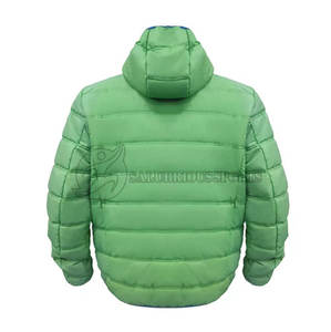 Vestes bomber matelassées en nylon personnalisées en gros, logo personnalisé, chaudes, rembourrées, softshell, à capuche, en coton, coupe-vent, vêtements pour hommes - Product Image 6