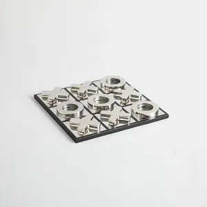 Plateau de jeu Tic-Tac-Toe en bois avec métal pour enfant par Target World - Product Image 5