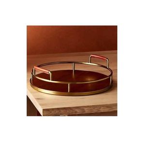 Plateau élégant en acier inoxydable pour le petit-déjeuner, le café et le thé, idéal pour les hôtels et l'hospitalité. - Product Image 1