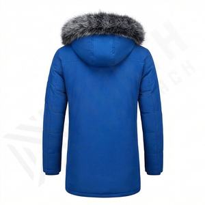 Abrigo Parka para Hombre, Impermeable, Transpirable, de Forro Polar y Algodón, con Capucha Estándar, Abrigo Formal, Talla Grande, Aislamiento Térmico para la Nieve - Product Image 2