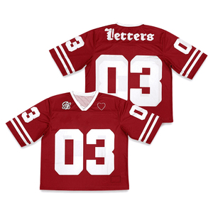 Camisetas de fútbol americano de malla Boxy Fit de calidad superior 2025, camiseta de manga corta transpirable de secado rápido, ropa deportiva - Product Image 4