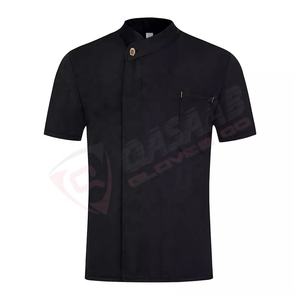 เสื้อแจ็กเก็ตเชฟแขนสั้นสำหรับผู้ชายผู้หญิง, เสื้อเชฟแขนสั้นสำหรับใส่ทำงานฤดูใบไม้ผลิ-ฤดูร้อนโรงแรมร้านอาหารตะวันตก-เชฟแขนสั้นระบายอากาศได้ดี - Product Image 2