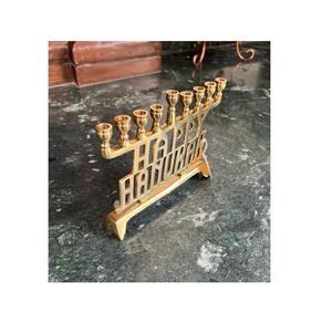 Bougeoir en aluminium doré antique pour les événements de Noël luxueux pour le décor de table de restaurant de mariage Bougie éclaircissante élégante - Product Image 3