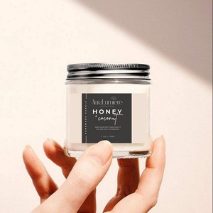 Premium Natural Soy Wax Jar Candle Custom Lid Festive Logo Color for Holiday Chinese New Year Halloween Christmas Custom - Product Image 2