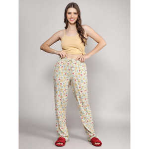 Pyjama en rayonne 100% ultra doux imprimé avec poches, tissu tissé, taille élastique, motif animal personnalisé pour familles, ODM pour printemps-automne - Product Image 1