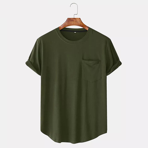 เสื้อยืดผู้ชายสีพื้นระบายอากาศได้ดี,เสื้อยืดลำลองคอกลมใส่ออกกำลังกายเล่นกีฬา - Product Image 6