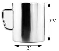 Ensemble de tasses à café classiques à double paroi en acier inoxydable écologique de haute qualité avec logo personnalisable 4 Travel ABK IMPEX