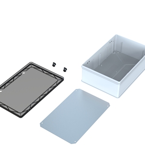 ABS <b>Plastic</b> Waterproof White Junction Box 400x600x242 mm IP65 Surface Mounted Transparent Door Mounting Screws 5.64kg POLI 047 - Product Image 5