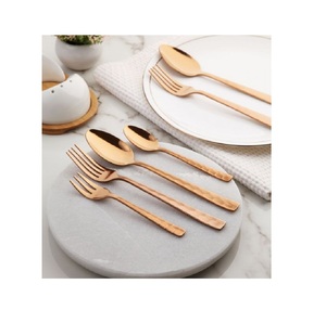 Dernier lot de couverts en plaqué argent avec miroir écologique Nouvel ensemble de couverts en métal pour les fêtes Prix de gros - Product Image 4