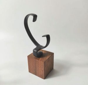 Support de présentation de montre en acrylique transparent moderne personnalisé avec base en bois - Comptoir de vente au détail pour un montage facile - Product Image 5