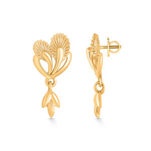 Pendientes de Perlas de Oro de 18k para Mujer, para Bodas y Fiestas, Estilo Cristiano - Product Image 3
