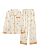 Pyjama de nuit élégant personnalisé pour femme, en satin de soie tissé, à manches longues, 2 pièces, taille élastique, respirant, longueur intégrale, pour l'été