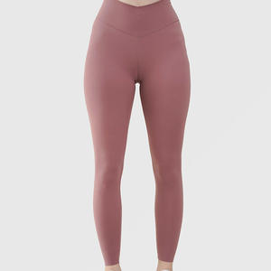 Custom Women Athletic Leggings OEM Stretchy Workout Pants Breathable Gym <b>Tights</b> Moisture Wicking - Product Image 1