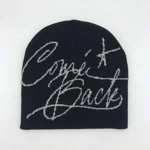 Gorro de punto de invierno unisex con diseño de logotipo de Jacquard personalizado, gorros de estilo único - Product Image 5