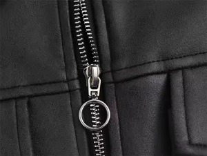 Nouveau véritable Logo sur mesure votre propre conception en plein air en cuir femmes avec veste d'hiver femmes véritable mode vestes pour femmes - Product Image 3