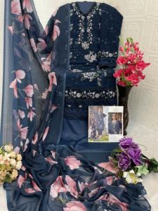 Costume de créateur pakistanais polyvalent avec options de mélange et d'association pour un style sans effort accessible à un prix raisonnable - Product Image 3