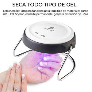 Sèche-ongles portable 18W mini, 9 LED UV, haute qualité, sans fil, lampe à ongles, logo personnalisé, prises USB/EU/US, alimentation électrique par batterie - Product Image 6