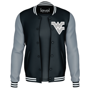 Chaqueta universitaria de alta calidad de fabricante para hombre, chaqueta universitaria de béisbol con mangas de cuero de chenilla bordadas, chaqueta universitaria con letras personalizadas - Product Image 1