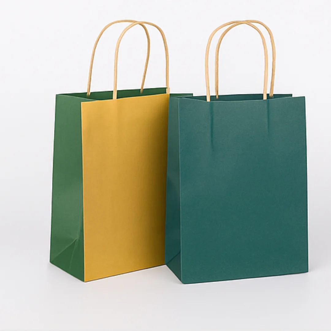 Luxury Custom Logo Eco-Friendly Kraft Paper Gift Bags High-End Custom Printed Shopping Bags for Jewelry & Toys