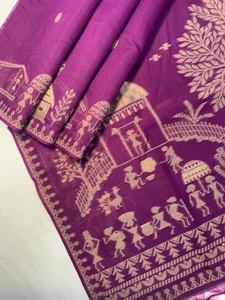 Dernière Tendance Muga Coton Avec Tissage Saree Femme Fabricant De Mode Et Fournisseur De Surat - Product Image 5