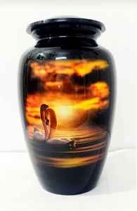 Customized Handmade Printed Metal Cremation Urn for Adult Ashes Funeral <b>Memorial</b> Supplies - Product Image 5