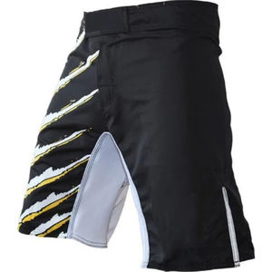 Pantalones cortos MMA transpirables de secado rápido de alta calidad para hombres y mujeres Fabricante Mayorista de cintura media para sublimación de lucha - Product Image 3