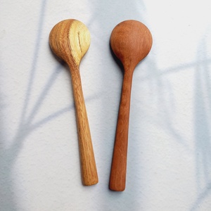 Ustensiles de cuisine cuillères ustensiles en bois Original cuillères à soupe en bois cuillères pour manger hêtre Acacia du Vietnam qualité - Product Image 4