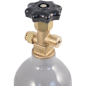 Cilindro de CO2 de 2.5 lb (4 kg), botella de gas de aluminio TPED EN ISO 7866 para uso en dispensación de cerveza. - Product Image 4