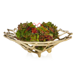 2025 Serving Fruits <b>Bowl</b> Metal with Silver Finished Fruits <b>Bowl</b> Pure Casting Aluminum Metal Table Table Centerpieces - Product Image 4